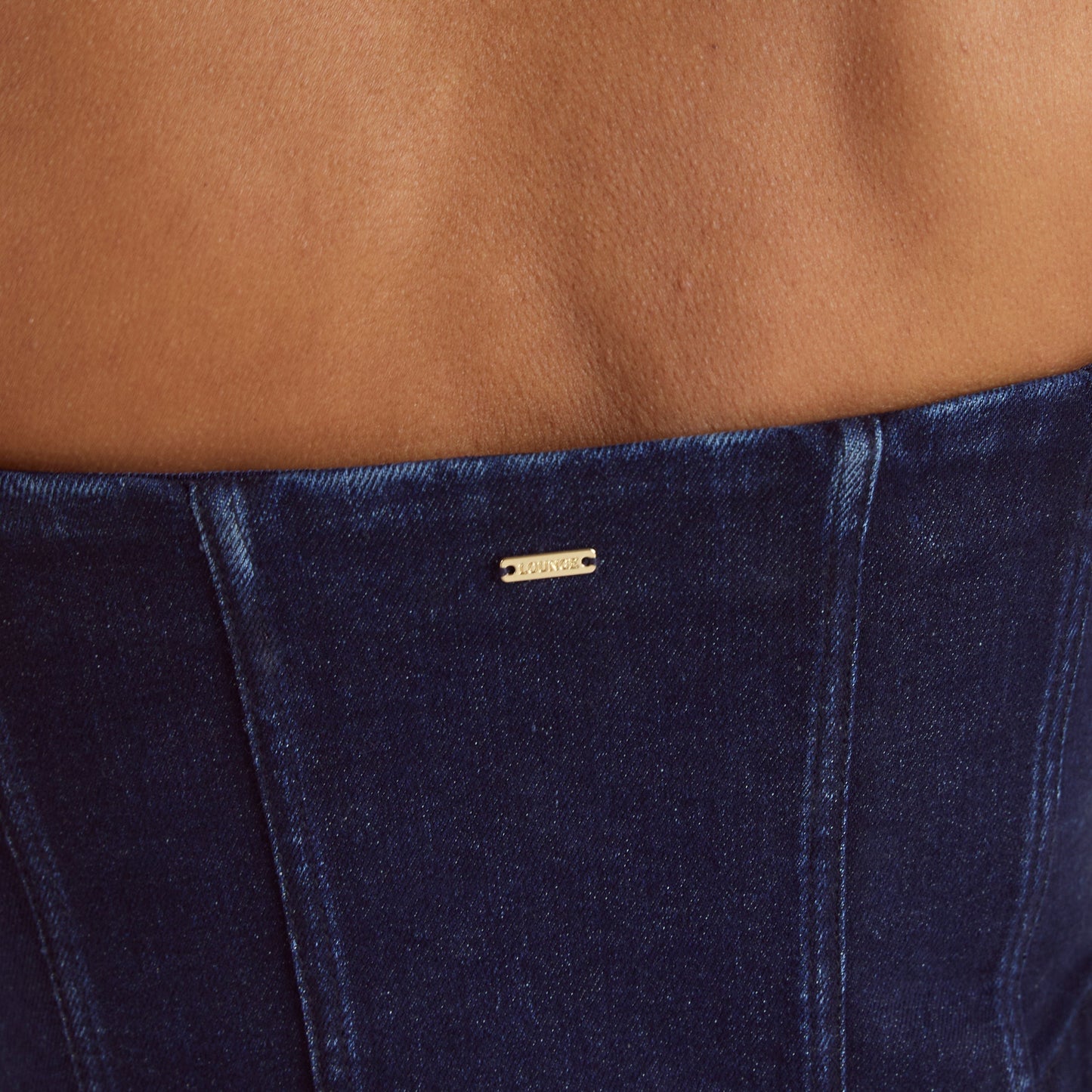 Denim Corset Top - Indigo