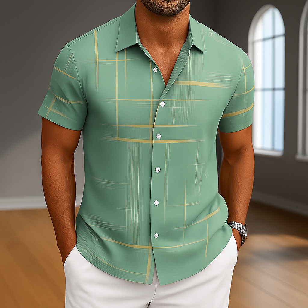 Arden Silk Button-Up Shirt