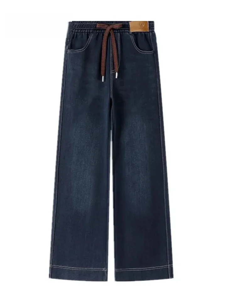 Women’s Stretch Cotton Everyday Trousers with Elastic Waistband
