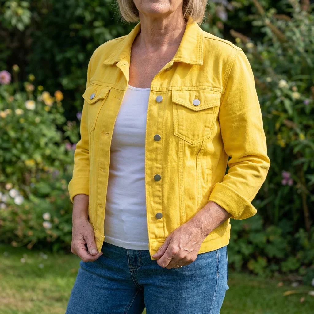 ELODIE COLOURBLOCK DENIM JACKET