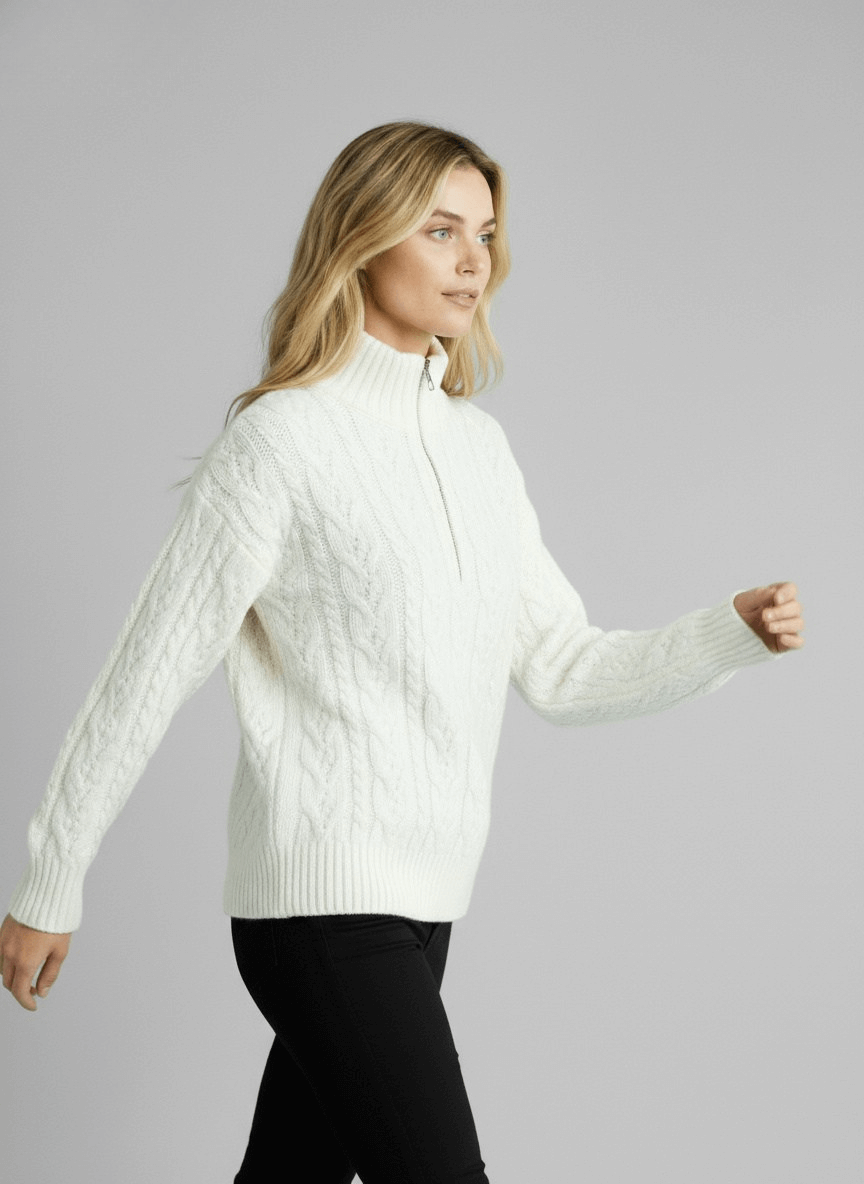 Amy Sweater with Zipper 2