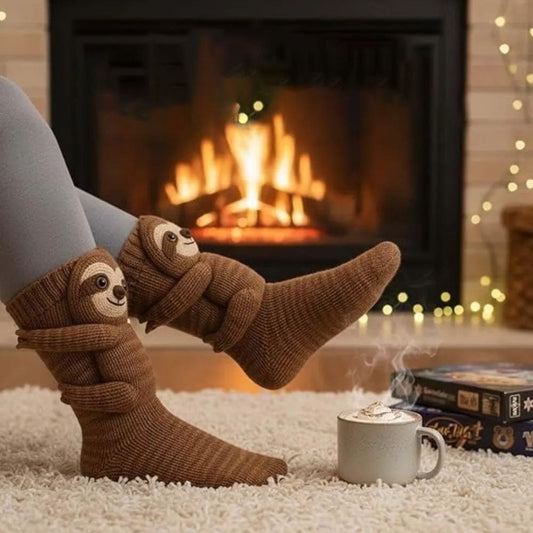SnugglePals 3D Knit Animal Socks