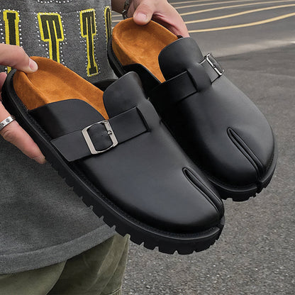 ARIA TABI BUCKLE MULES