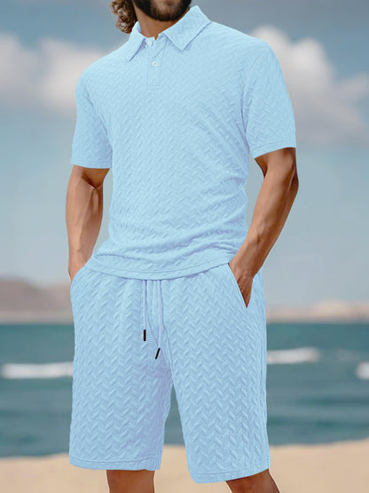 Azure Breeze Casual Set