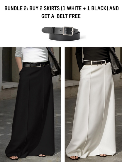 HALEY CONTOUR DRAPE SKIRT