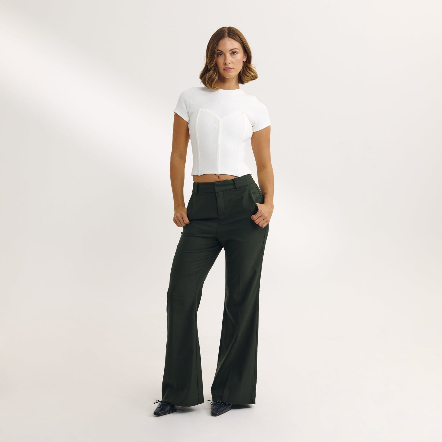 Corset T-Shirt - Off White