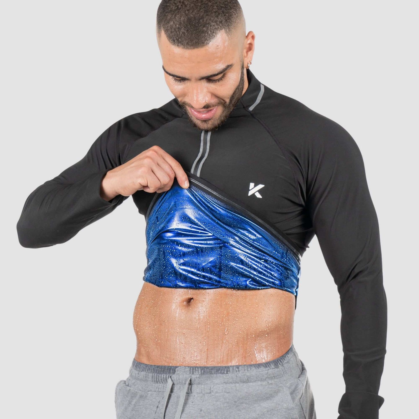 Kewlioo Pro Sauna Jacket for Men (Full/Half Zip)