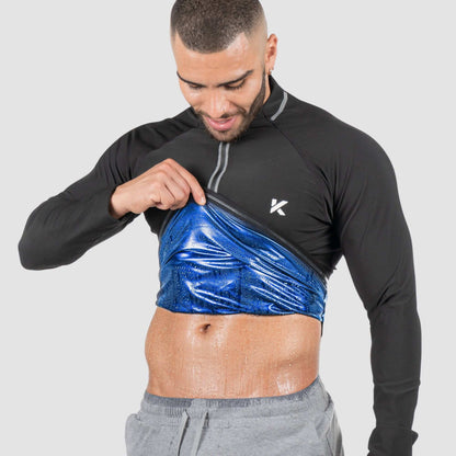 Kewlioo Pro Sauna Jacket for Men (Full/Half Zip)