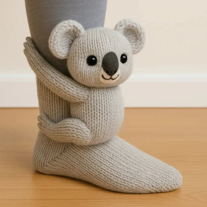 SnugglePals 3D Knit Animal Socks