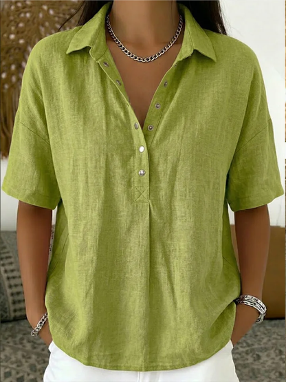 Sansa® | Blouse with collar and button detail
