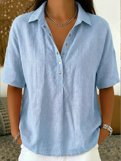 Sansa® | Blouse with collar and button detail