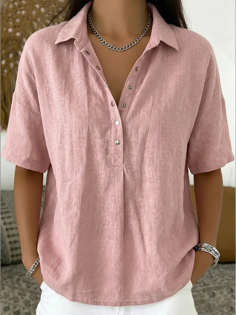 Sansa® | Blouse with collar and button detail