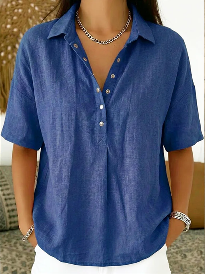 Sansa® | Blouse with collar and button detail