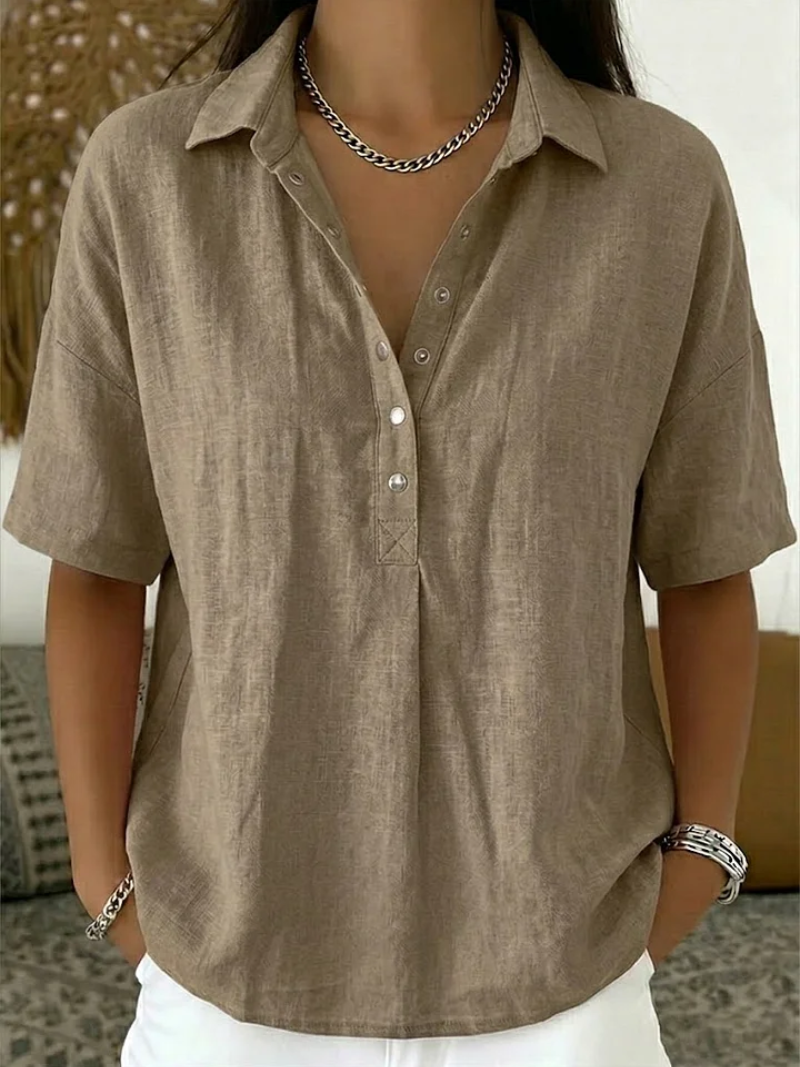 Sansa® | Blouse with collar and button detail