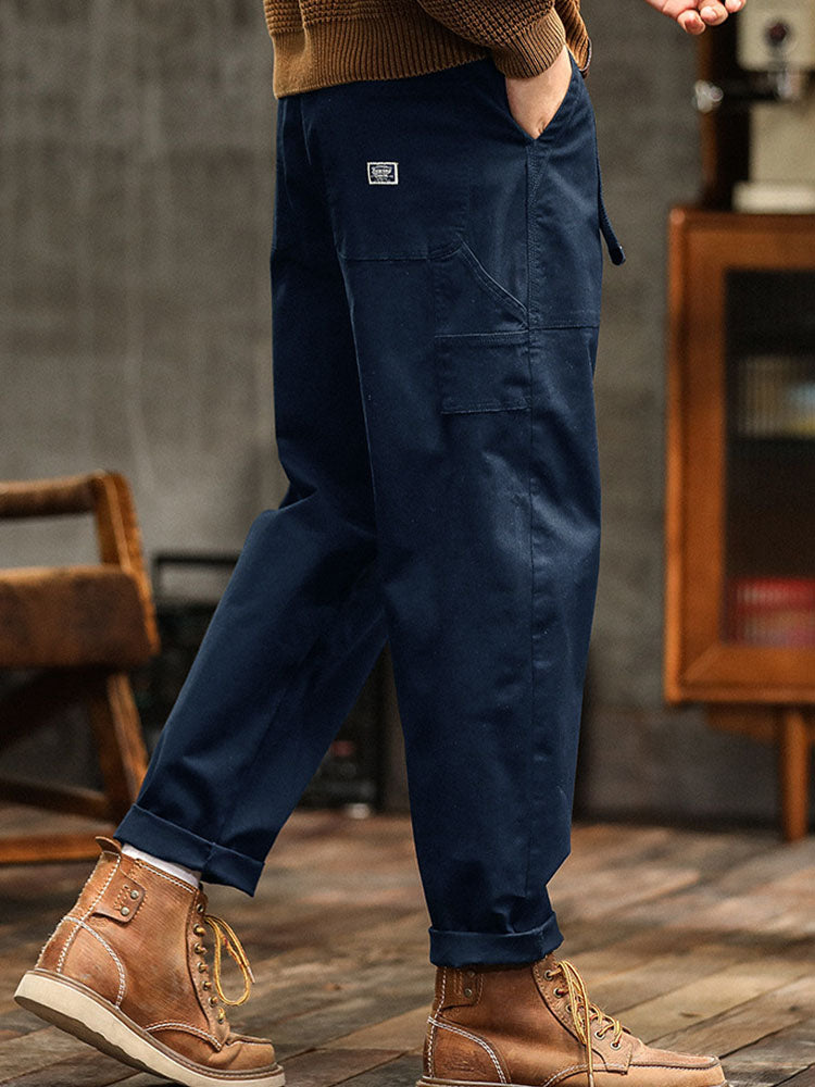 Men's Vintage-Inspired Casual Utility Pants