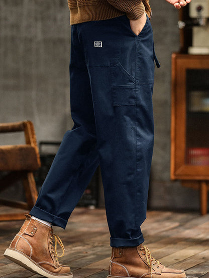 Men's Vintage-Inspired Casual Utility Pants