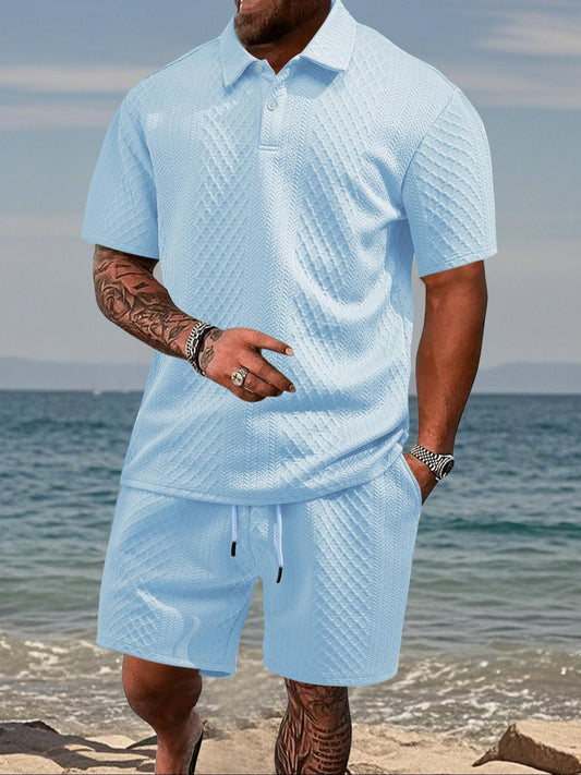 Azure Breeze Casual Set