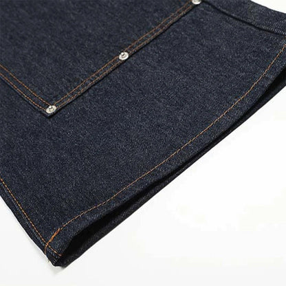 Flared jeans with distressed tassels