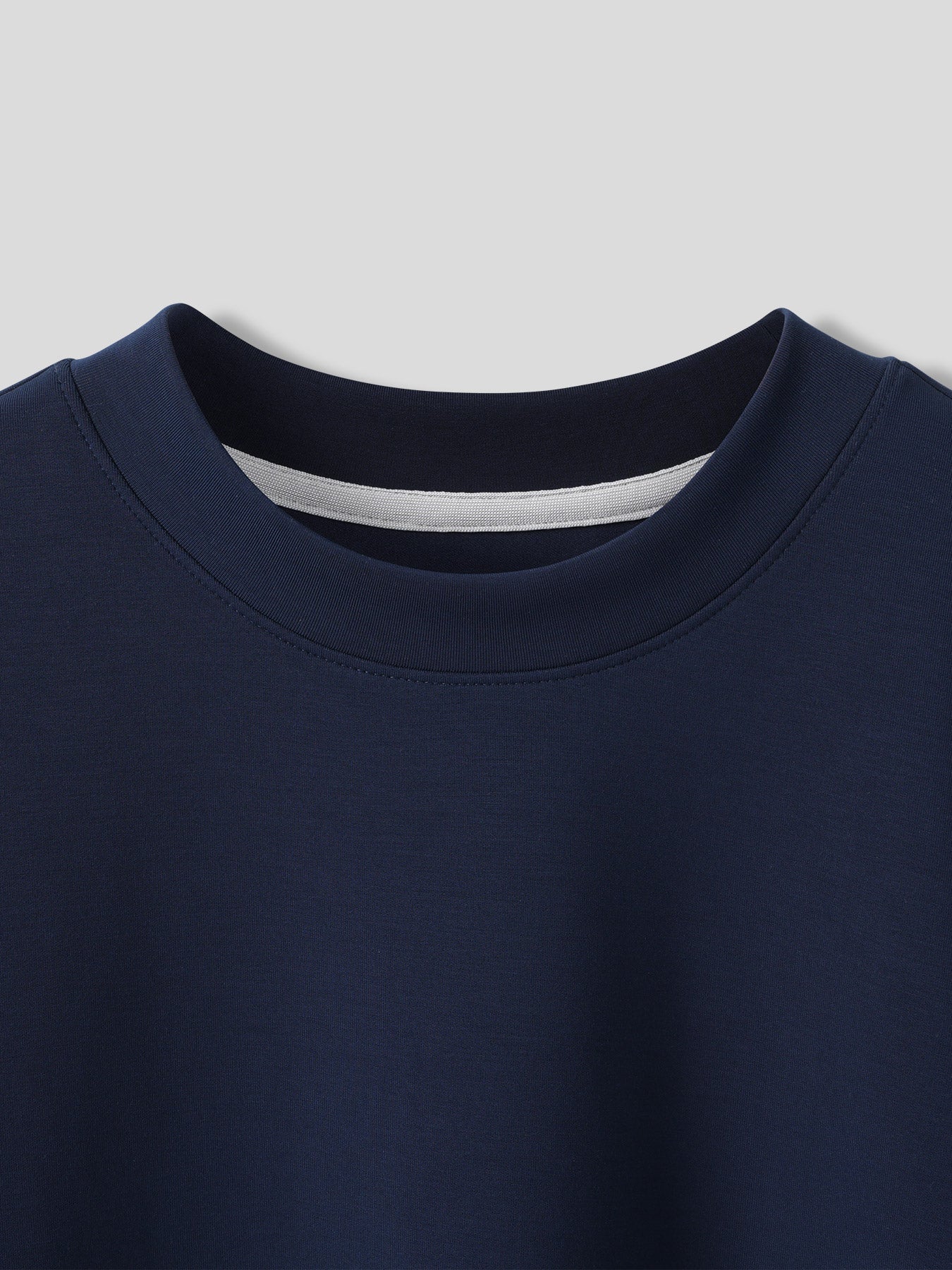 Modal Blend Elbow Patch Long Sleeve Tee:Slim Fit