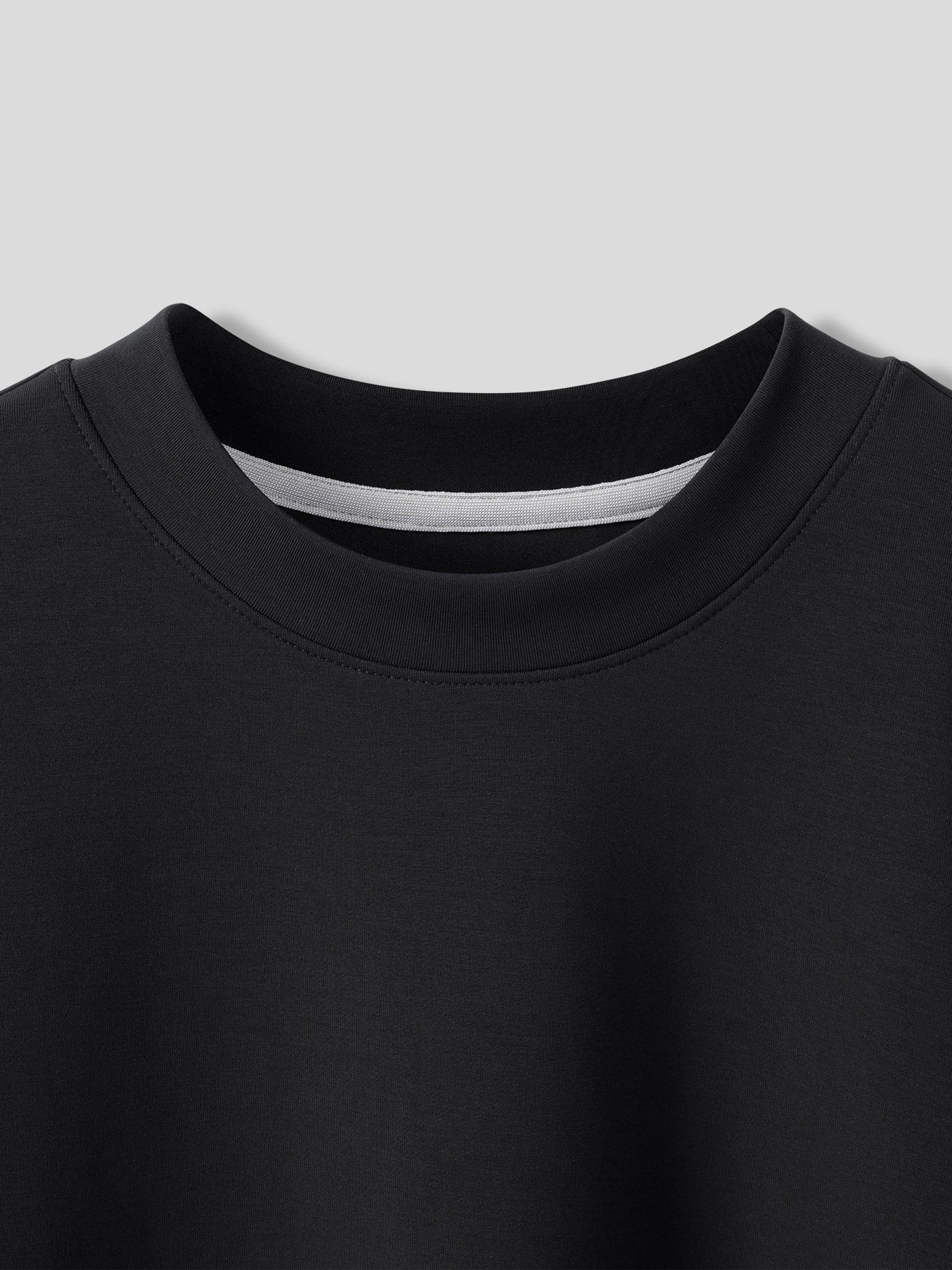 Modal Blend Elbow Patch Long Sleeve Tee:Slim Fit