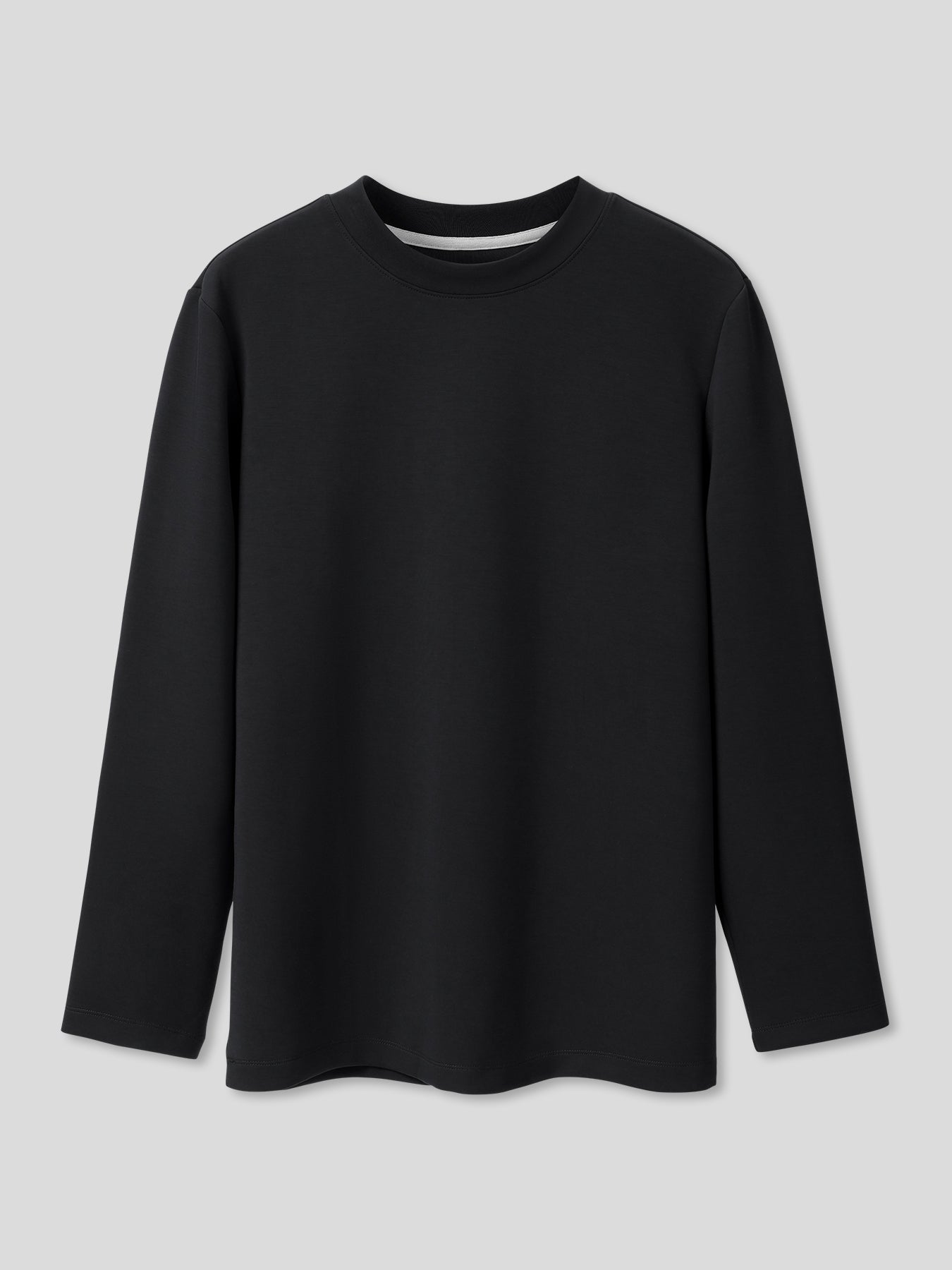 Modal Blend Elbow Patch Long Sleeve Tee:Slim Fit