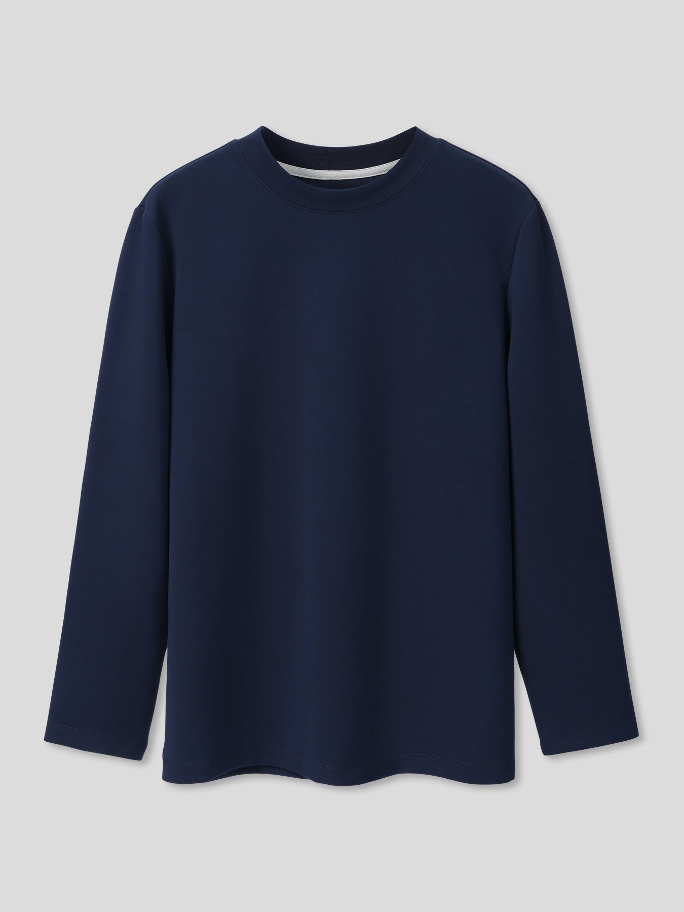 Modal Blend Elbow Patch Long Sleeve Tee:Slim Fit