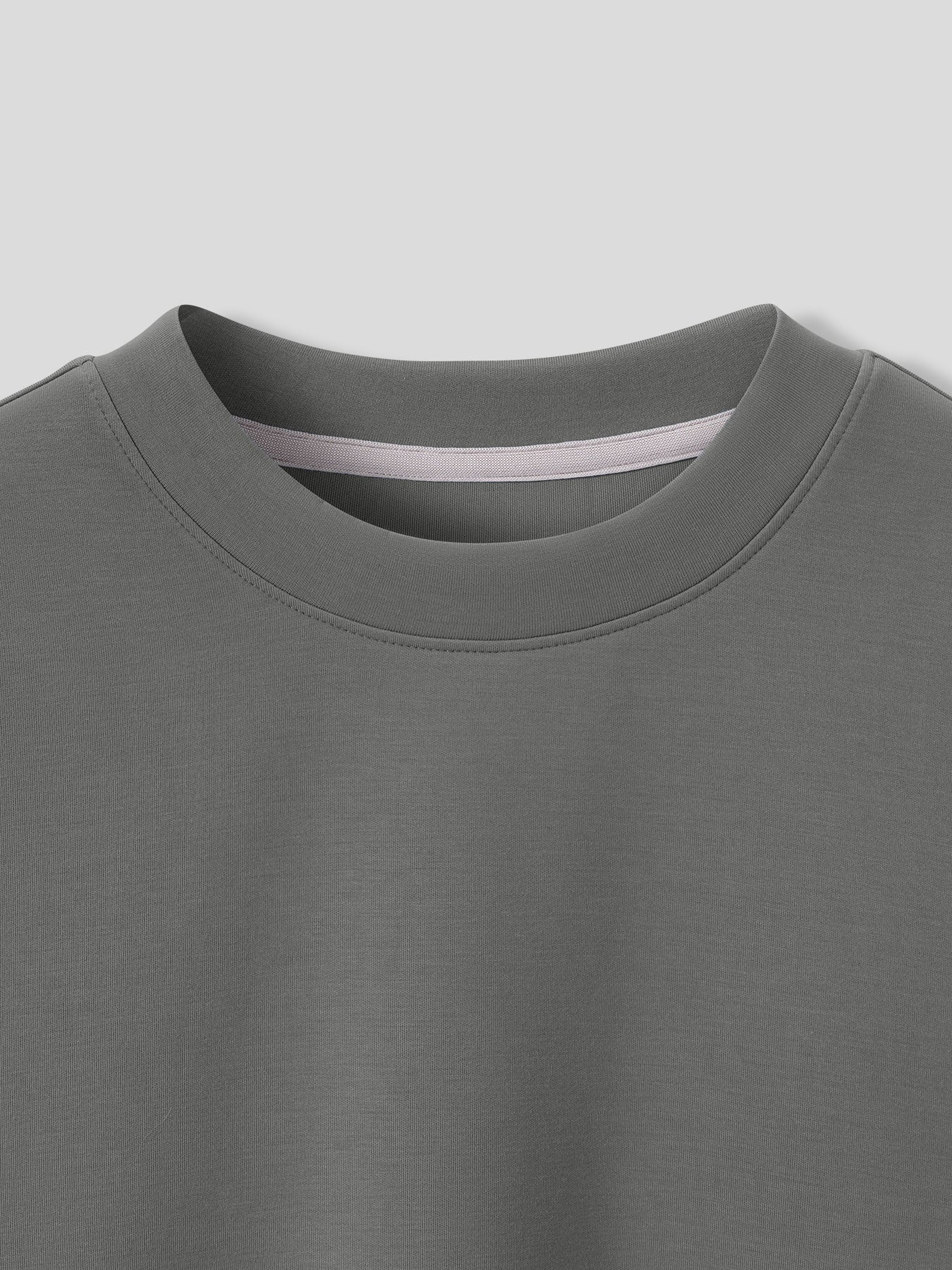 Modal Blend Elbow Patch Long Sleeve Tee:Slim Fit