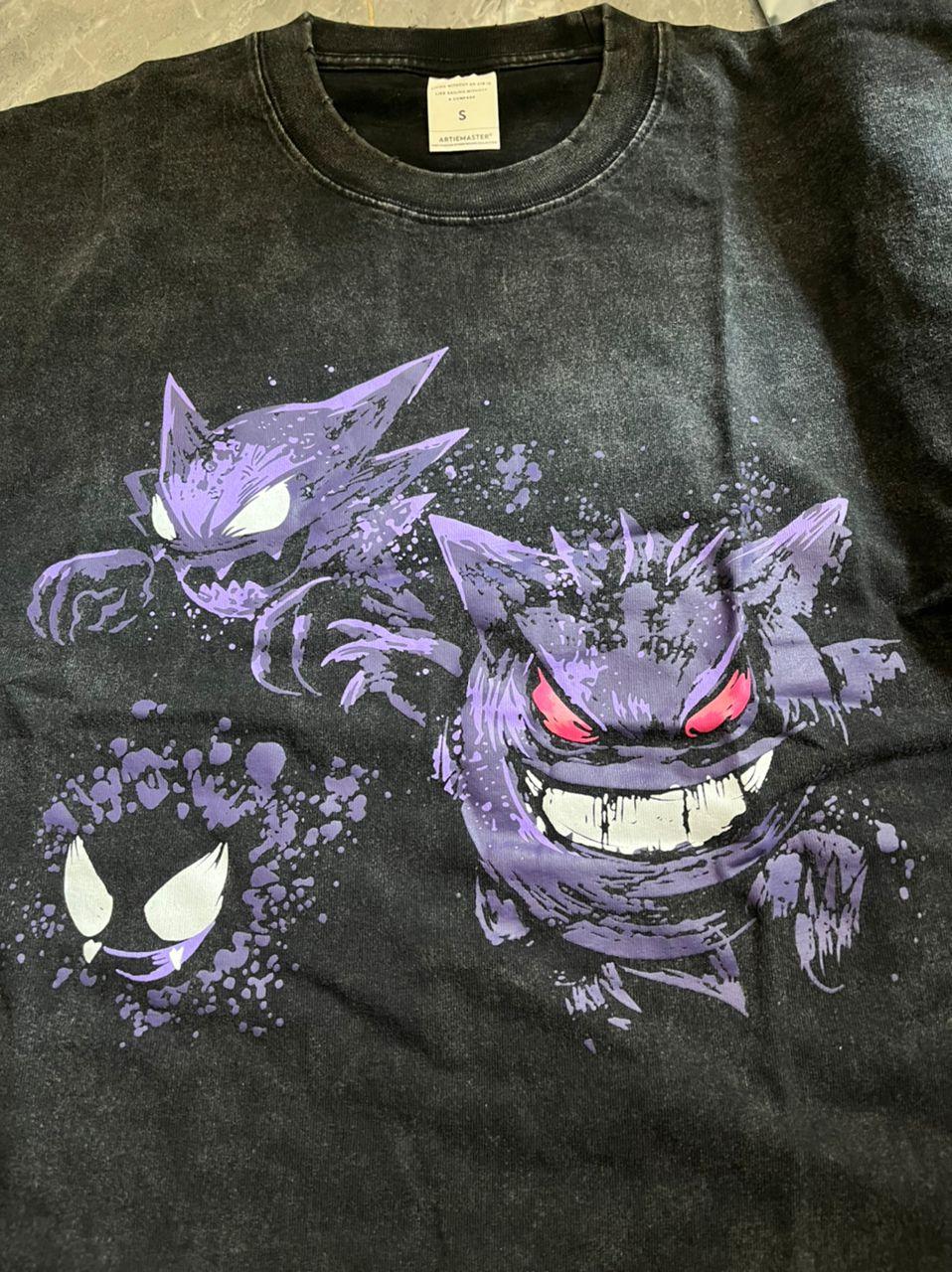 Vintage Washed "Ghosts" Oversized Tee