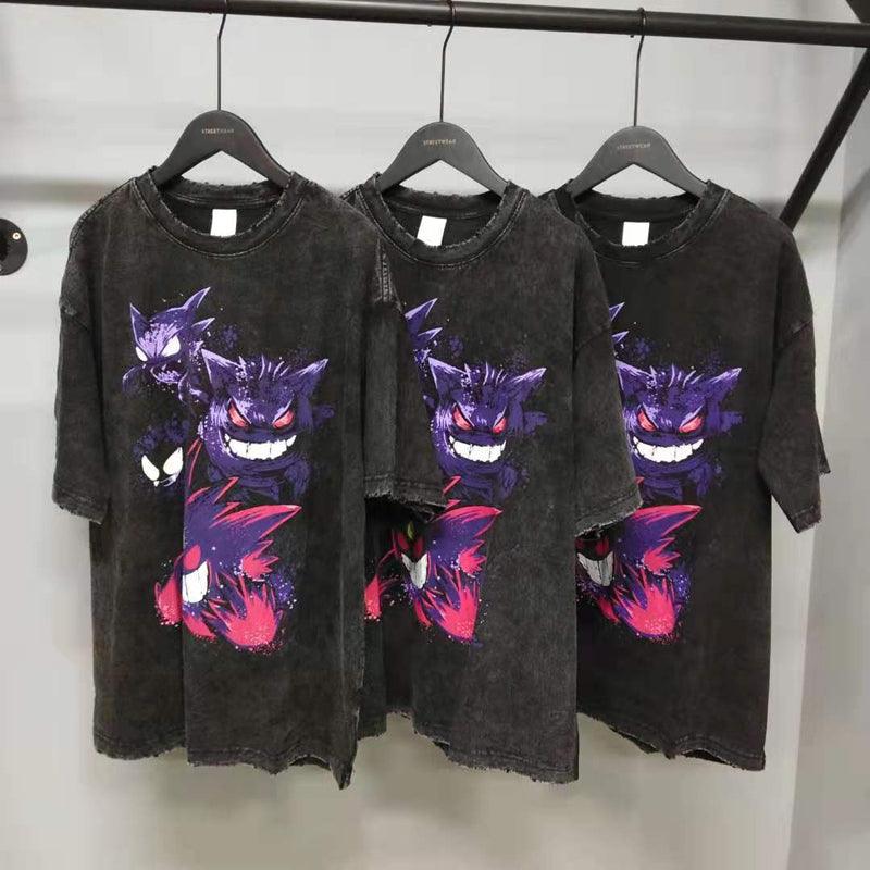 Vintage Washed "Ghosts" Oversized Tee