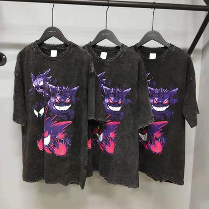 Vintage Washed "Ghosts" Oversized Tee