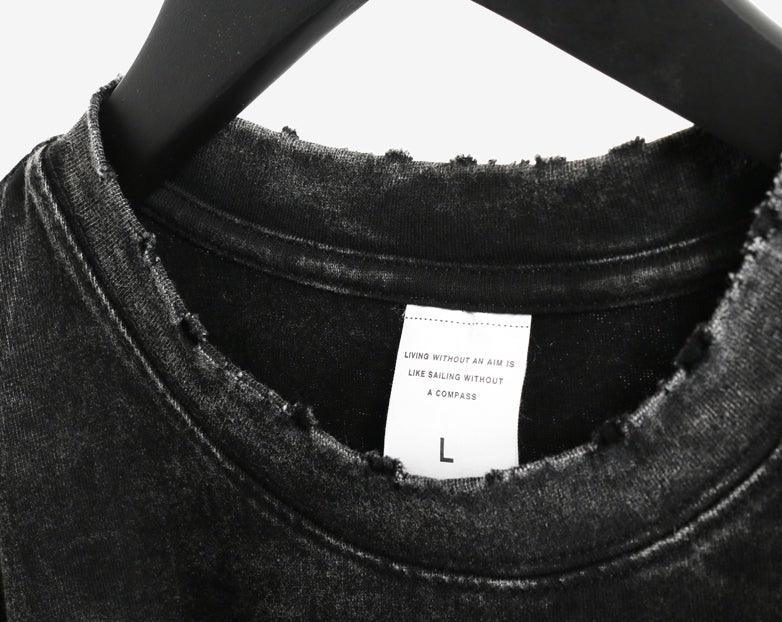 Vintage Washed "Ghosts" Oversized Tee