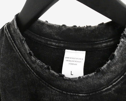 Vintage Washed "Ghosts" Oversized Tee