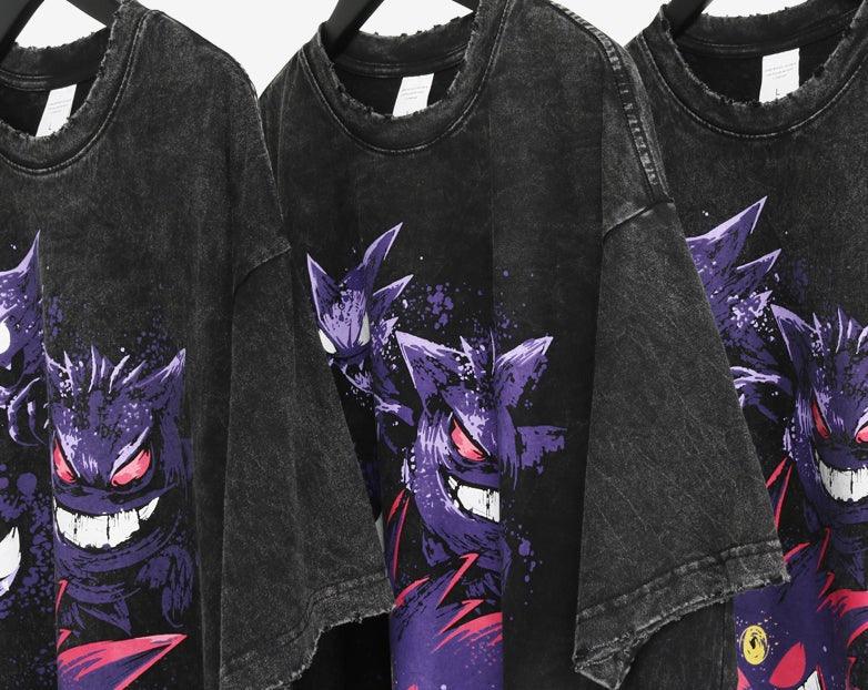 Vintage Washed "Ghosts" Oversized Tee