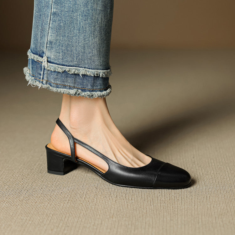 Reyna Genuine Leather Pumps