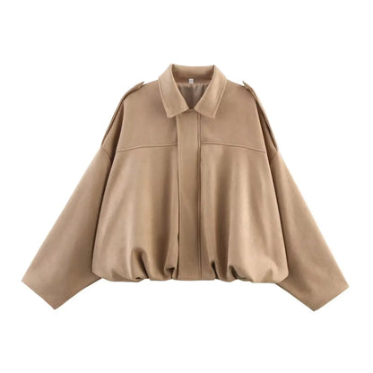 Luna Luxe Oversized Bomber Jacket