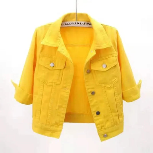 ELODIE COLOURBLOCK DENIM JACKET