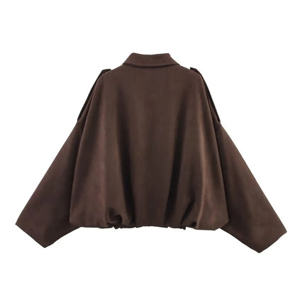 Luna Luxe Oversized Bomber Jacket