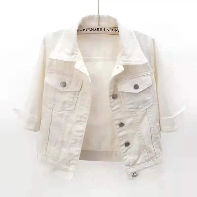 ELODIE COLOURBLOCK DENIM JACKET