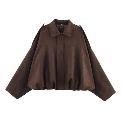 Luna Luxe Oversized Bomber Jacket