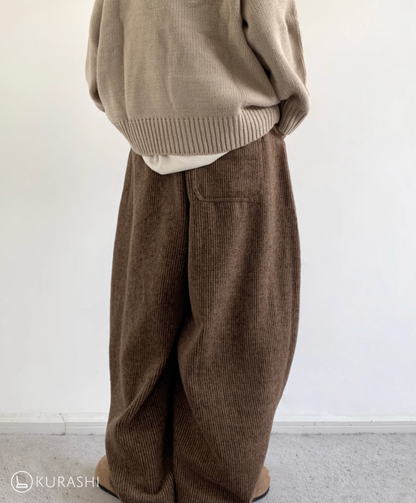 Corduroy Knit-Waist Lounge Pants