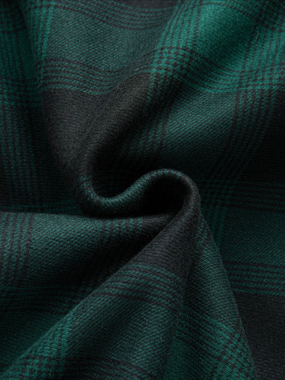 Flannel Fleece Lined Hooded Shirt With Pockets - Sansa London