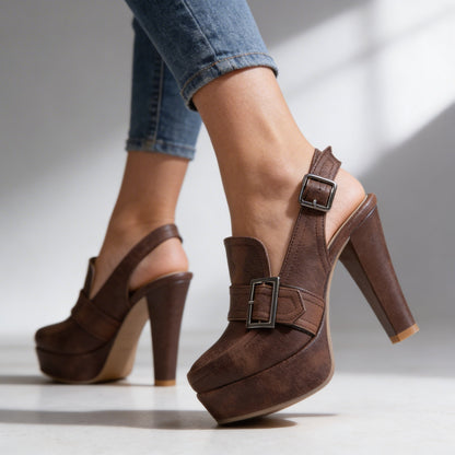 Victoria Slingback Heels