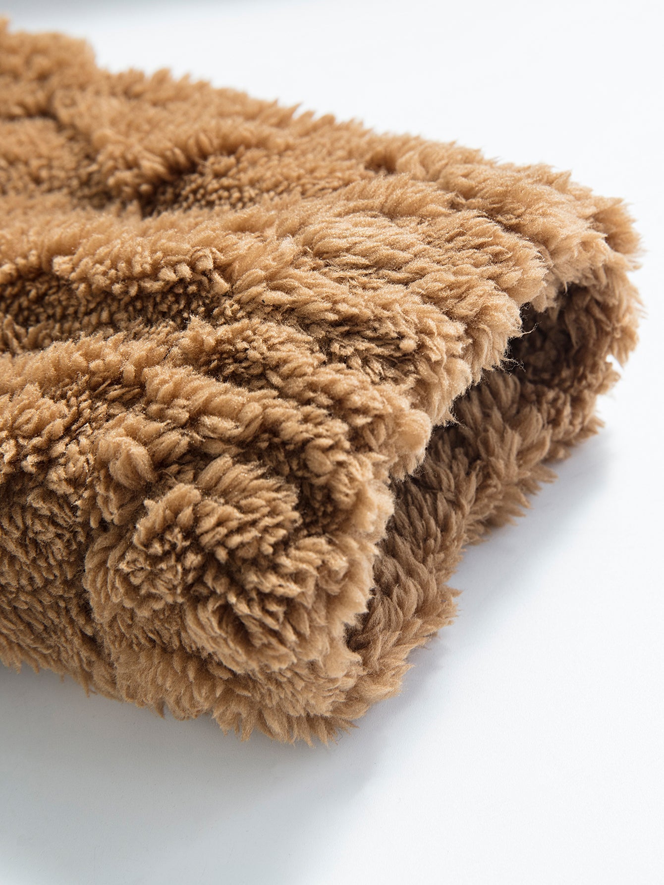 Geometric Jacquard Teddy Hoodie - Sansa London