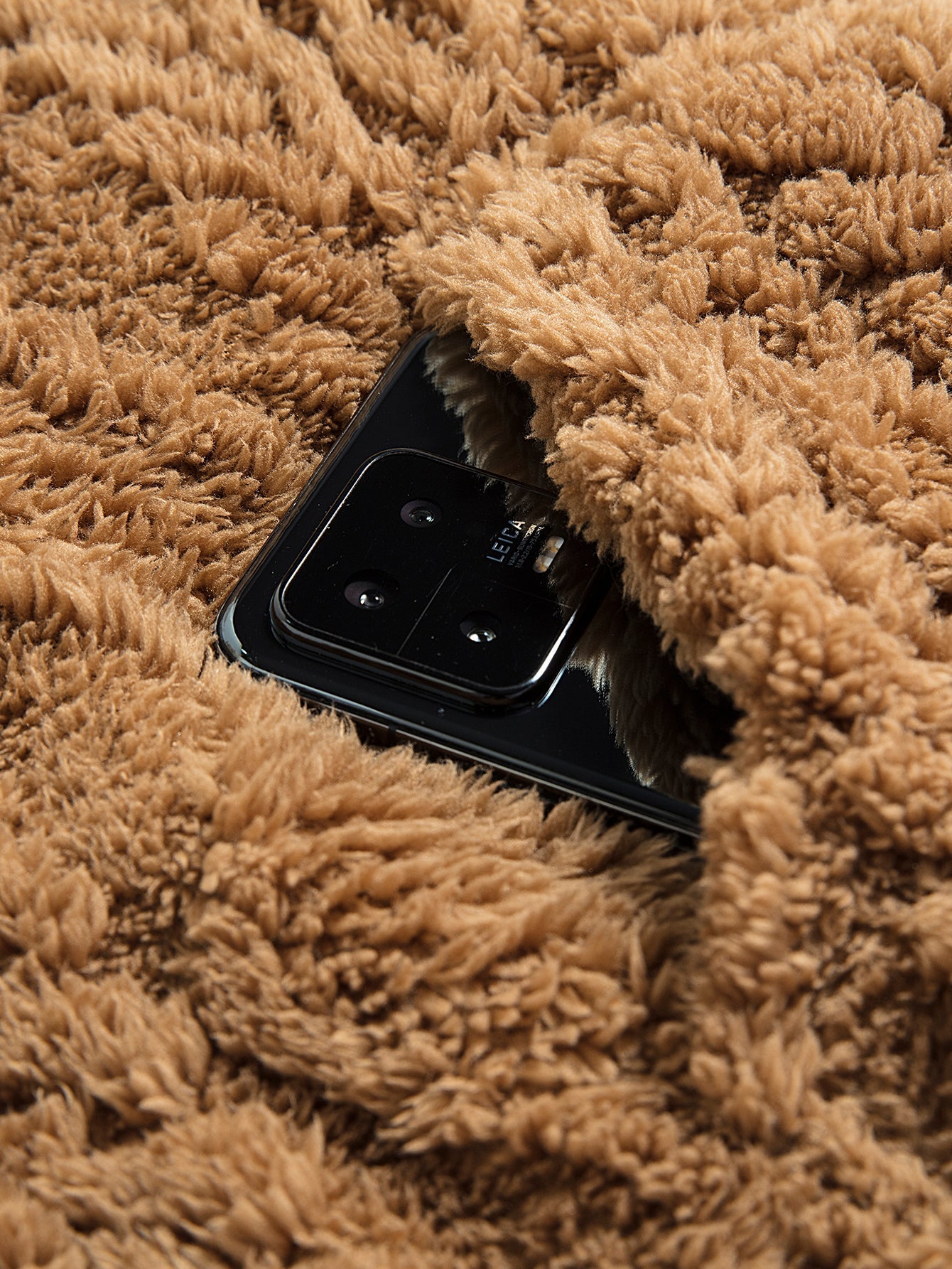 Geometric Jacquard Teddy Hoodie - Sansa London