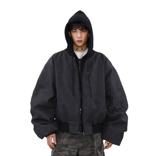 MRNEARLY Vintage Faded Bomber Jacket - Sansa London