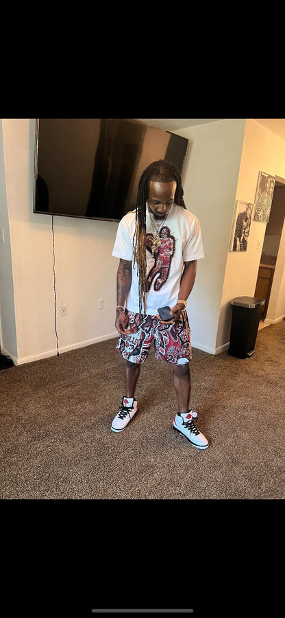 NEW MJ COLLECTION TAPESTRY SHORTS