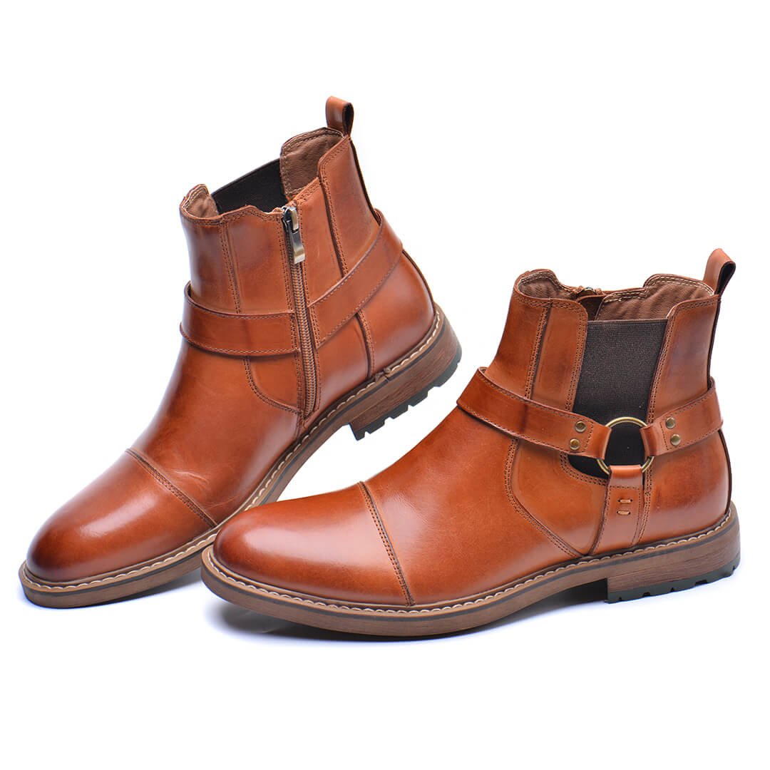 Roadster Leather Boots - Sansa London