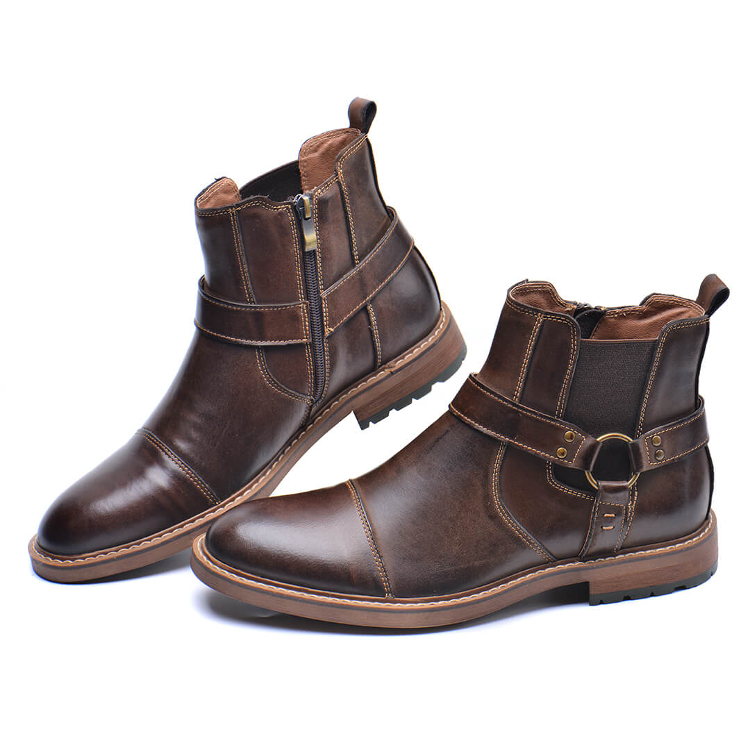 Roadster Leather Boots - Sansa London