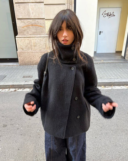 Elegant Rosalia jacket with stand-up collar